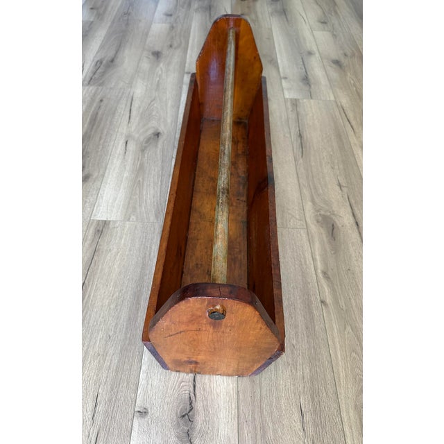 Early 20th Century Antique Wood Carpenters Tool Box Caddy For Sale - Image 5 of 9