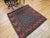 Brown Vintage Baluch Sofreh Tribal Kilim, Handwoven Wool, Geometric Pattern, Brown & Red, 4’ X 4’ For Sale - Image 8 of 10