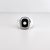 Metal Large Vintage Sterling Silver, Onyx Cabochon, & Diamond Men's Signet Style Ring For Sale - Image 7 of 15