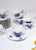 Blue Danish Blå Blomst Mocha Cups and Saucers in Porcelain from Royal Copenhagen, 1980s, Set of 20 For Sale - Image 8 of 9