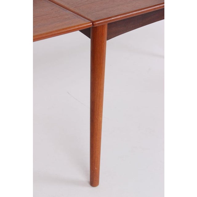 1960s Danish Teak Dining Table with Extension Leaf, 1960s For Sale - Image 5 of 12