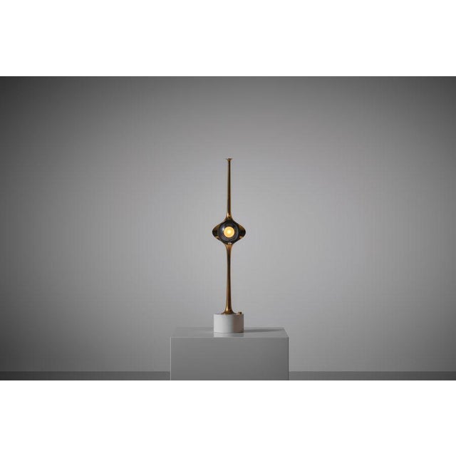 Cobra Table Lamp in Brass by Angelo Lelii for Arredoluce, Italy, 1962 For Sale - Image 3 of 15
