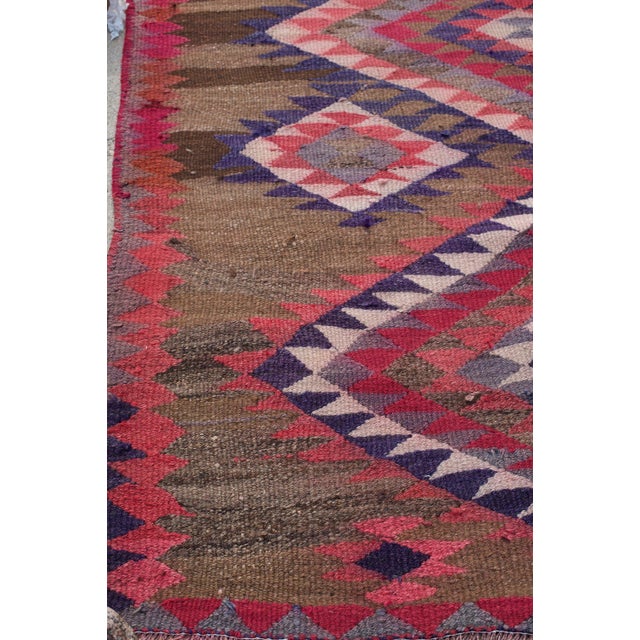 Vintage Tribal Pink Kilim Rug, 5 x 10.7 For Sale - Image 9 of 11