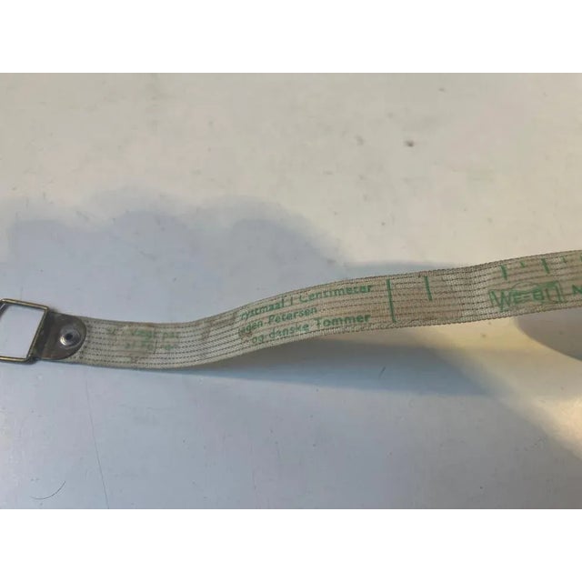 Metal Vintage Measuring Tape & Pork Sign, 1930s, Set of 2 For Sale - Image 7 of 13