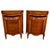 Pair Antique 18thC French Louis XV Inlaid Marquetry Ormolu Tambour Cabinets 1780 For Sale - Image 11 of 18