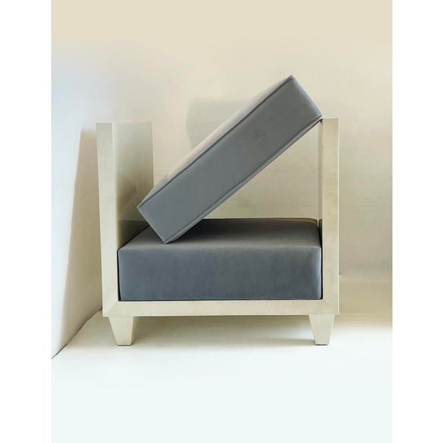 Parchment Ottomans, 1990s, Set of 2 For Sale - Image 4 of 7