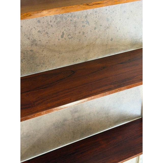 1960s Danish Rosewood Wall Unit Scandinavian Shelving System in Style of Kai Kristiansen Mid Century For Sale - Image 5 of 10