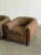 Textile Mid 20th Century Oversized Oak & Boucle Lounge Chairs- Pair For Sale - Image 7 of 18