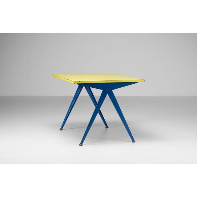 Model 512 Marcoule Compass Table attributed to Jean Prouvé, France, 1953 For Sale - Image 6 of 18