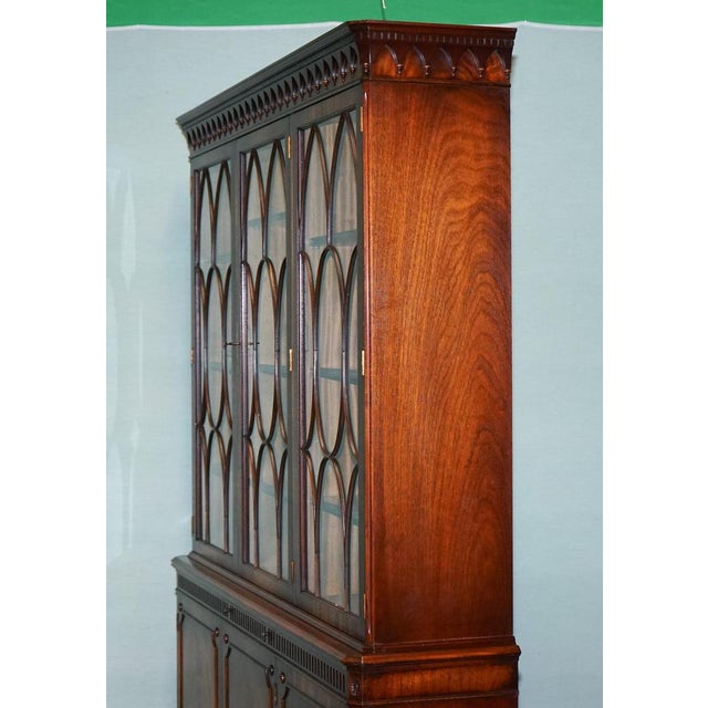 Vintage Hardwood Breakfront Display Bookcase from Bevan Funnell For Sale - Image 10 of 18