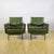 Green Leatherette Armchairs with Metal Frames and Foam Padding, 1970s, Set of 2 For Sale - Image 9 of 9