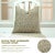 Heartvine block print handmade cushion cover. Crafted from breathable viscose linen, this design features delicate vine-...