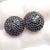 Late 20th Century Late 20th Century Gurhan Yellow Gold Hammered Lentil Black Diamond Large Earrings, A Pair For Sale - Image 5 of 8