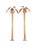 Wood Large Rattan Palm Tree Sconces, 1980s, Set of 2 For Sale - Image 7 of 7