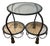 Italian Hollywood Tiered Rope and Tassel Table Plant Stand Iron For Sale