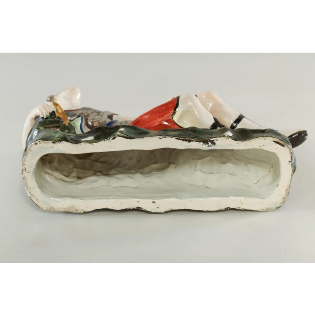 Cream Antique Staffordshire Anthony and Cleopatra- a Pair For Sale - Image 8 of 13