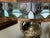 Tiffany Studios Vintage Rose Petal Tiffany Style Table Lamp With Brass Base For Sale - Image 4 of 16