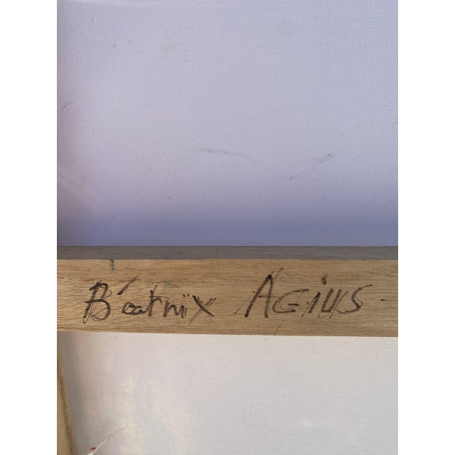 Beatrix Agius The struck tree Acrylic on canvas / frame Signed and dated lower left Title and date on the back plate and...