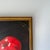 Mid-Century Modern Pop Art Style Framed Apple Oil Painting, Signed 1968 For Sale - Image 3 of 5