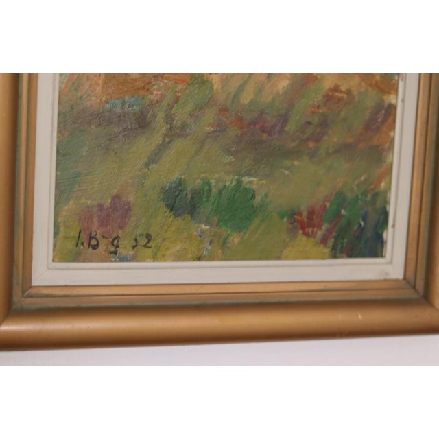 Mid-Century Modern Ivan Broberg, Countryside, 1950s, Oil on Panel, Framed For Sale - Image 3 of 16