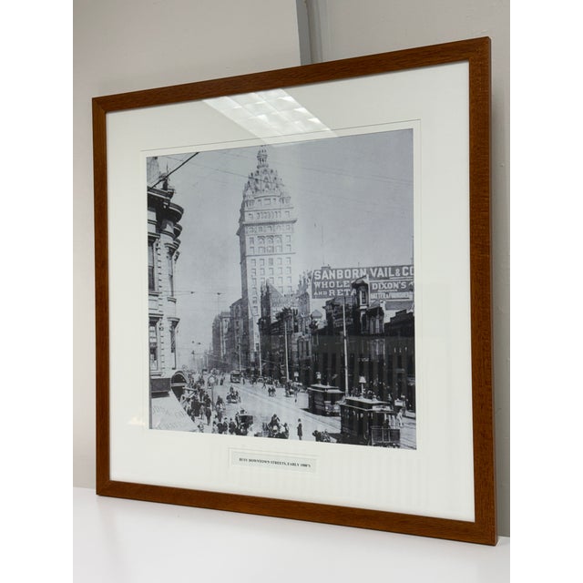 Design Plus Gallery presents a Framed San Francisco Historical Photograph Collection, Early 1900s Market Street...