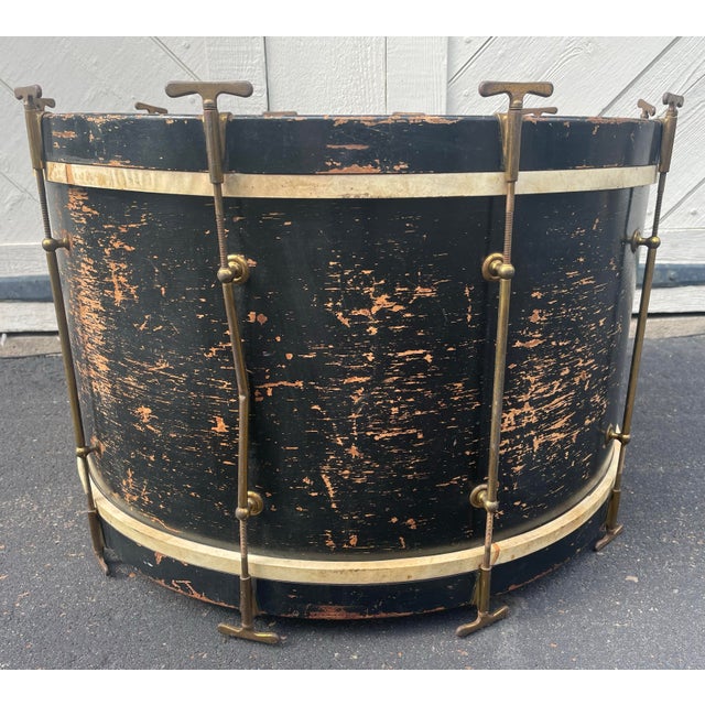 Antique Wood Drum 1920's Large Leedy Indianapolis For Sale In Philadelphia - Image 6 of 7