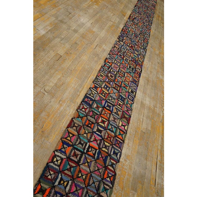 Early 20th Century American Hooked Rug ( 1'8" x 25'2" - 51 x 767 ) General Rug Type: North & South American Specific Rug...