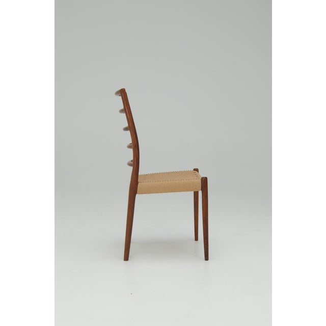 Model No. 82 Dining Chairs by Niels Otto (N. O.) Møller for J. L. Møllers, 1960s, Set of 8 For Sale - Image 6 of 16