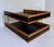 1960s Mid-Century Modern Oak & Black Leatherette Two-Tier Desk Organizer / Letter Tray For Sale - Image 9 of 12