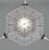 Maynadier French Art Deco Nickeled Bronze & Geometric Glass Chandelier 1930s For Sale - Image 9 of 13