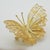 Metal Vintage Italian Gilded Silver 800 Filigree Butterfly Brooch, Genoa, 1970s For Sale - Image 7 of 11