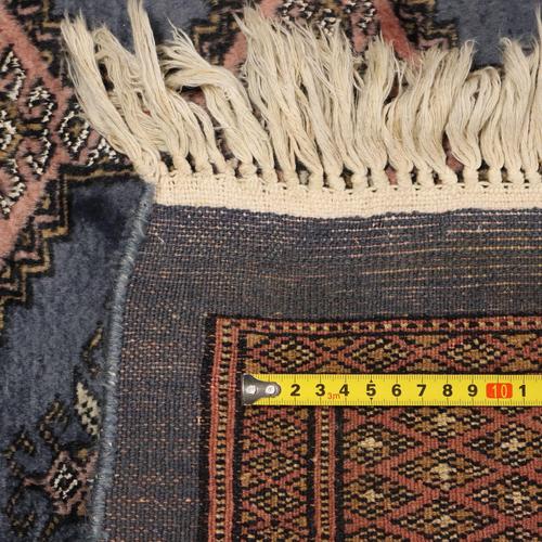 Middle Eastern Bukhara Rug in Wool For Sale - Image 7 of 8
