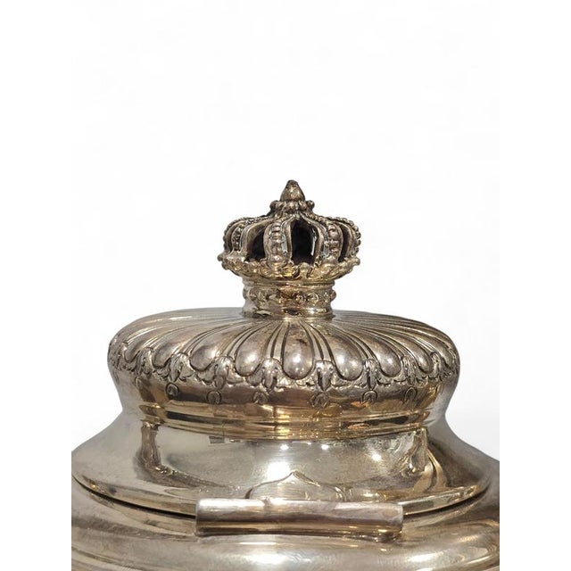 Spanish Royal Silver Tea and Coffee Set by Yanes, 1970, Set of 3 For Sale - Image 4 of 14