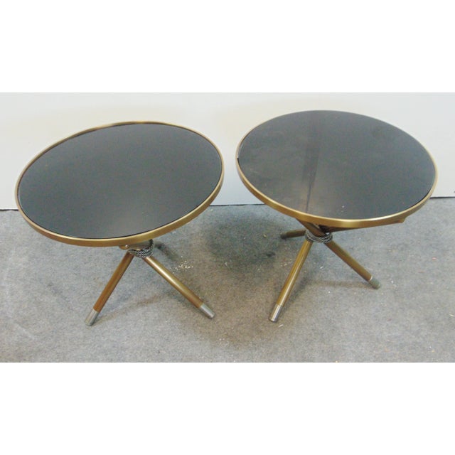 Modern Modern Design Steel Tripod Tables - a Pair For Sale - Image 3 of 8