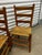 Set of Four Antique Wooden Ladder Back Chairs For Sale - Image 11 of 12