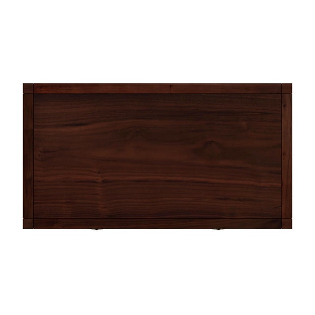 Wood Lark 40 in. W Rectangular Wood 2 Drawer Writing Desk, Walnut For Sale - Image 7 of 8