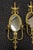 Hollywood Regency Pair of Vintage Solid Brass Japanese Hollywood Regency Mirrored Wall Sconces For Sale - Image 3 of 4