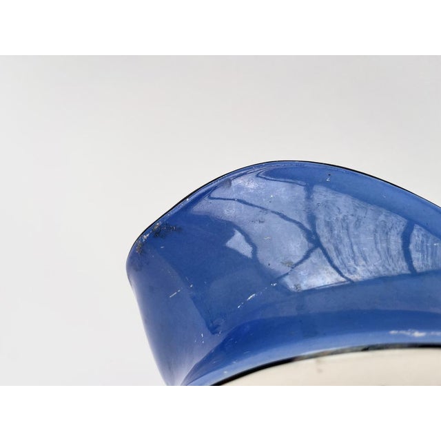 Blue Antique English Pottery Toilet Jug by N.H.P., 1890s For Sale - Image 8 of 9