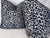 Transitional Kravet Cheetah Chenille in Navy 22" Pillows-A Pair For Sale - Image 3 of 3
