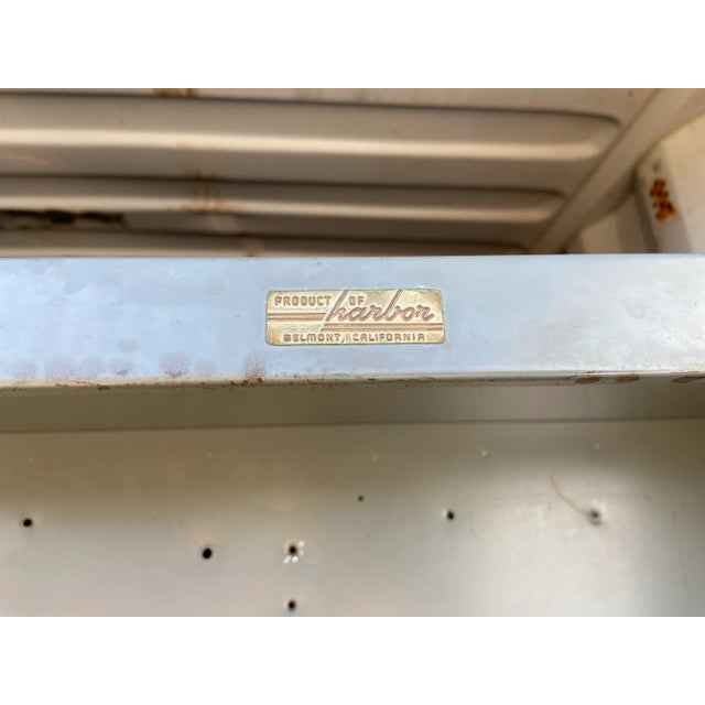 Mid-Century Modern 1970s Vintage Mid Century Modern Metal Bookshelf For Sale - Image 3 of 13