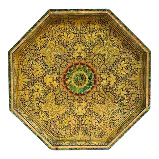 Mid 20th Century Mother of Pearl Tray Signed For Sale