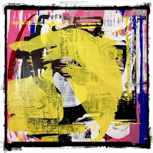 Sad But True by Jennifer Bobola | Mixed Media Abstract composition with bold colors and shapes. For Sale