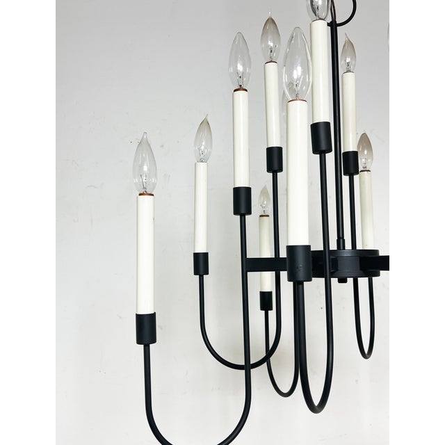 Mid-Century Modern C. 1960s Mid-Century Lightolier Sixteen Bulb Chandelier For Sale - Image 3 of 8