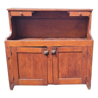 Early 19th Century American Pine Drysink For Sale