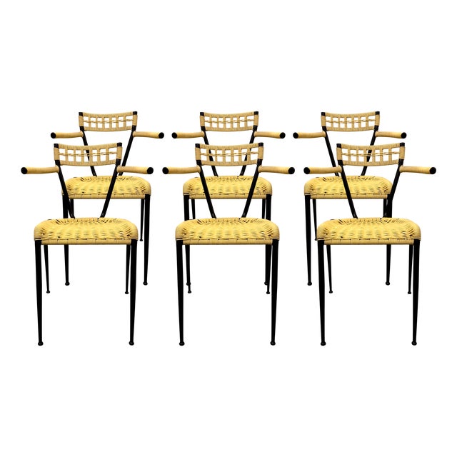 Vintage Garden Chairs, Set of 6 For Sale