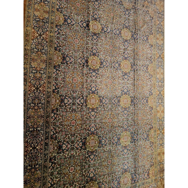 Hand-Knotted Silk Qum Rug by Sadeghi Khan, 1980s For Sale - Image 11 of 15