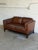 Mid-Century Modern Damgaardens Møbler Brown Leather Loveseat Danish Mid-Century Modern 1970s For Sale - Image 3 of 13