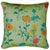 French 22" Paule Marrot Poppies Pillow Cover in Green For Sale - Image 3 of 3