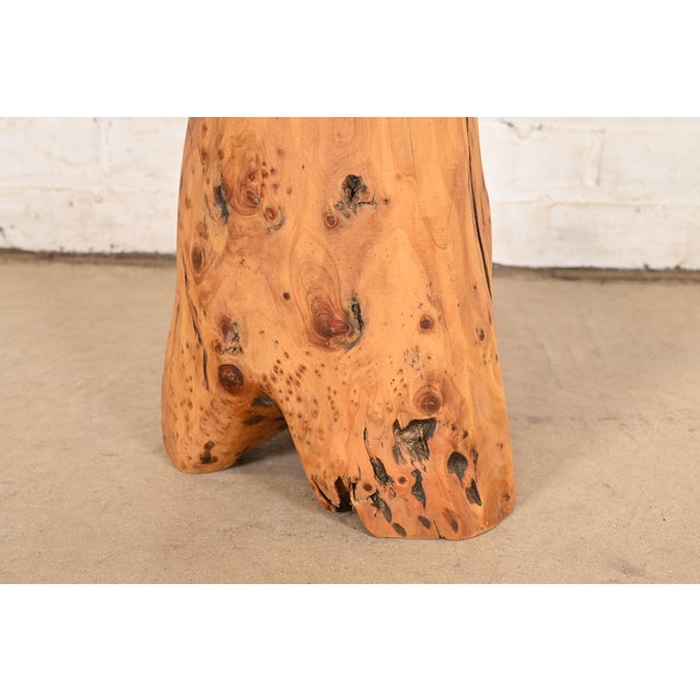 Organic Modern Burl Root Occasional Side Tables, Pair For Sale In South Bend - Image 6 of 11