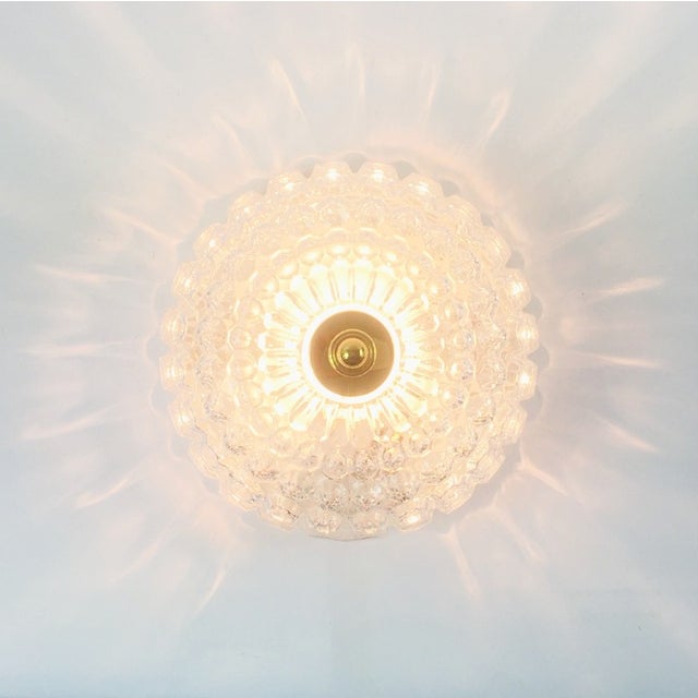 Mid-Century Bubble Glass Flush Mount/Ceiling Light by Helena Tynell for Limburg, Germany, 1960s For Sale - Image 6 of 9